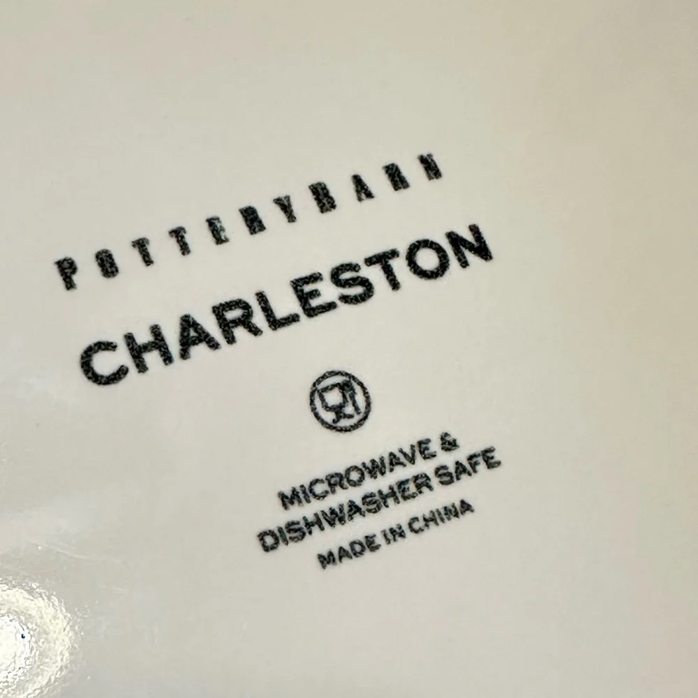 Pottery Barn Floral‎ Charleston Serving Platter Yellow White Colorful 16.5”